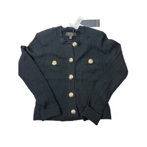 Medium Truth black button up cardigan sweater new Women’s old money look